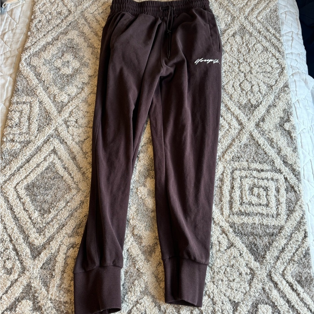 YoungLA 228 Cloud Joggers (Chocolate Brown / Small)